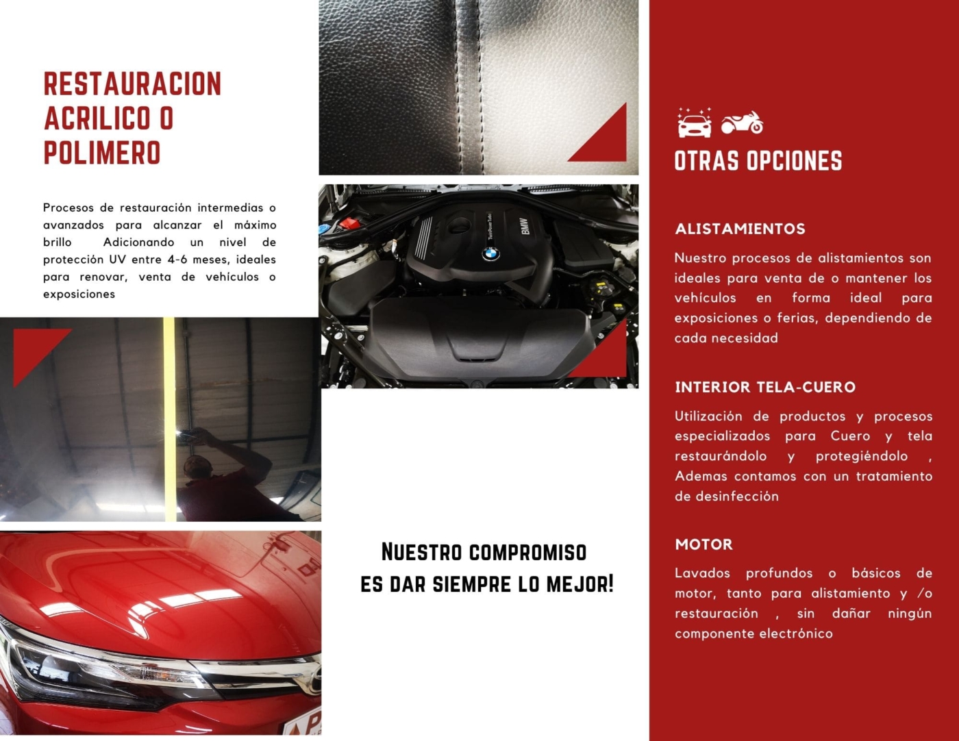 porcelanizado brillo de carros